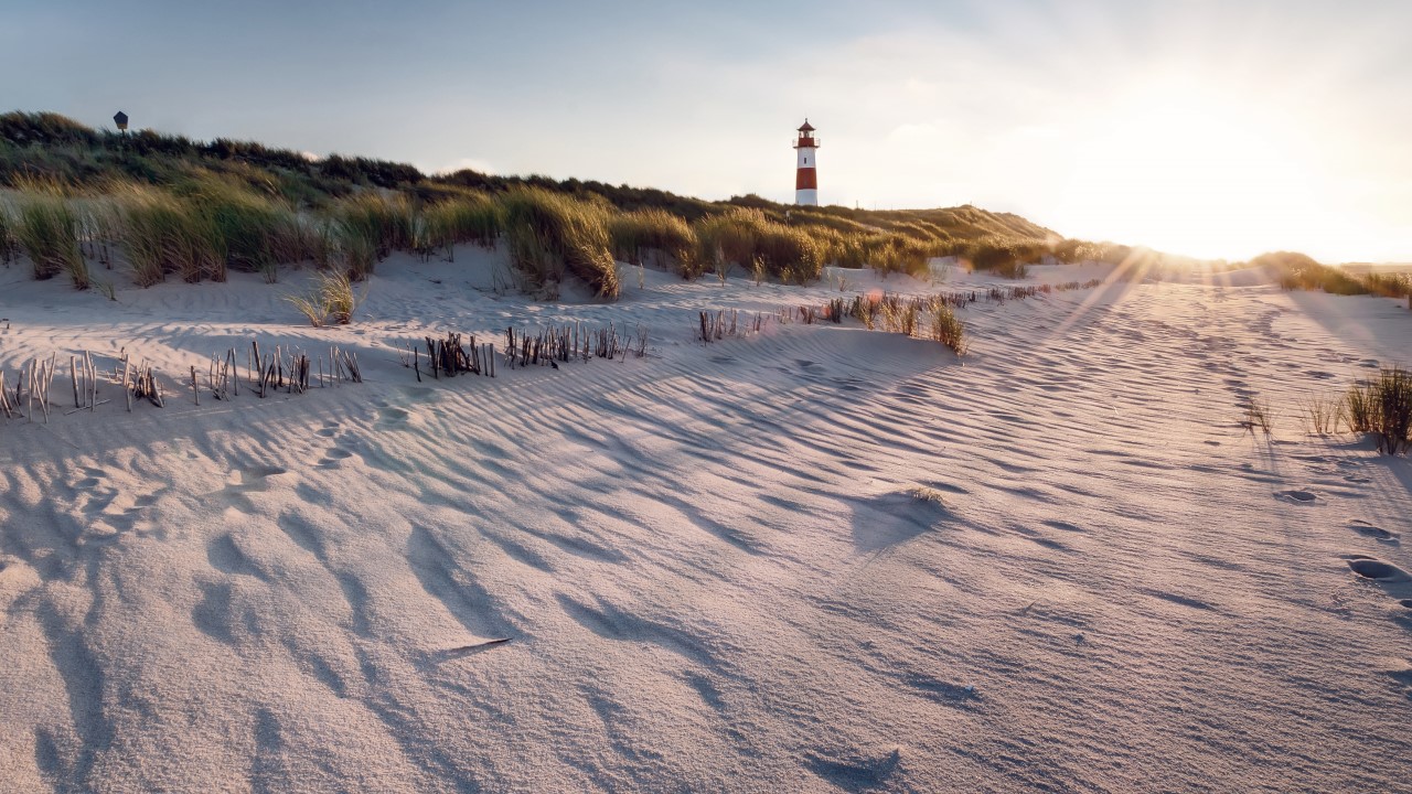 Fyrtårn på stranden